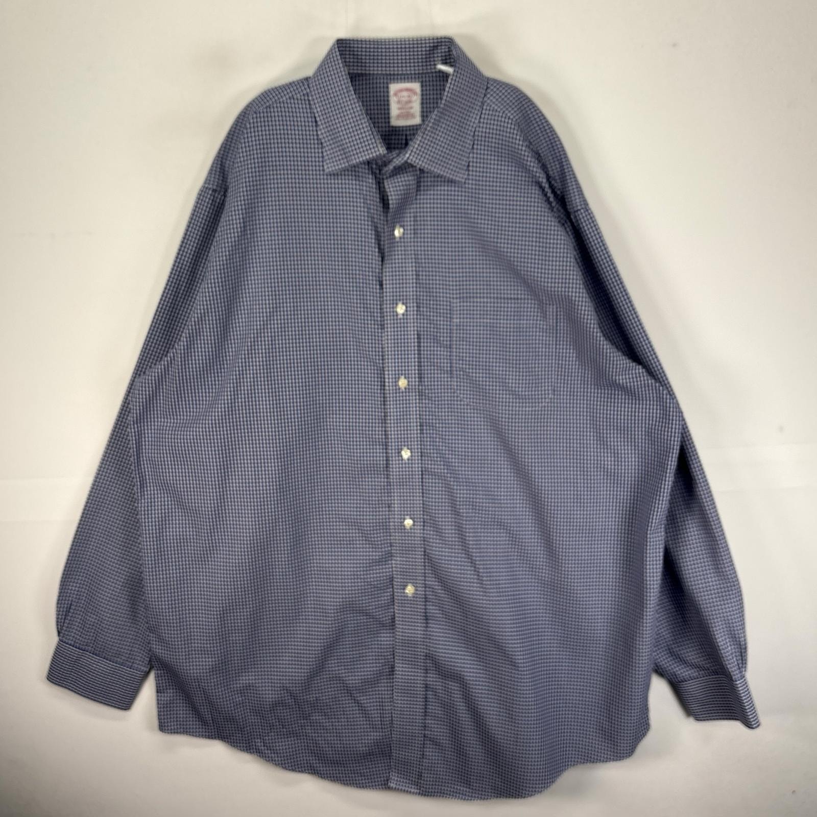 古着 ブルックスブラザーズ Brooks Brothers 長袖シャツ 胸ポケ 1818 XL  ブルー系 チェック メンズ