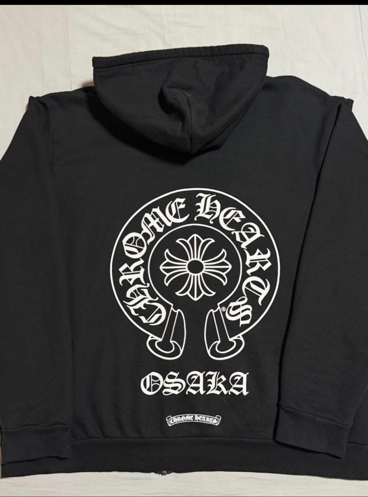 Chrome Hearts Back Horseshoe Zip Hoodie Osaka Exclusive "Black"