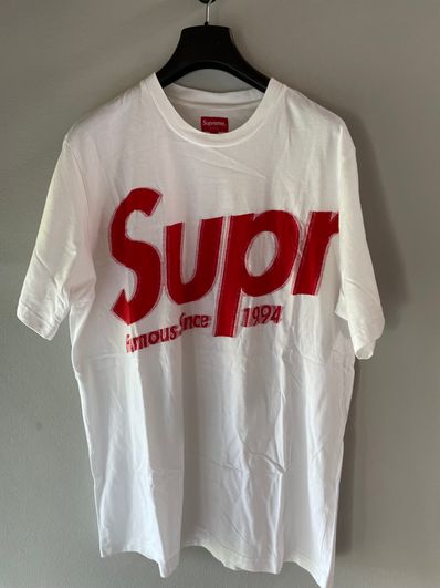 Supreme Intarsia Spellout S/S Top "White"