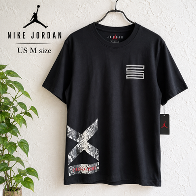NIKE JORDAN AJ11 スネークスキン Tシャツ US M ブラック 新品