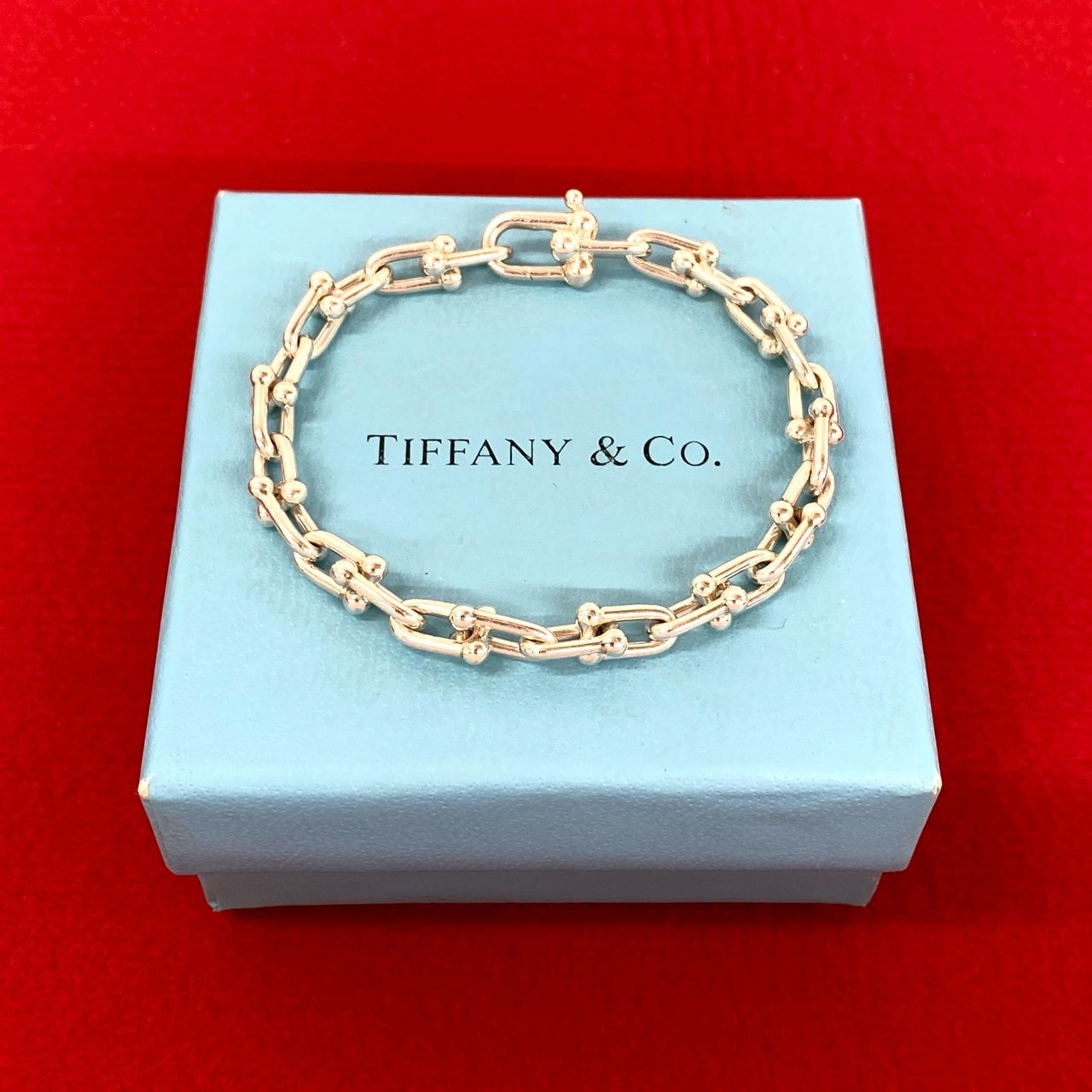 TIFFANY&Co. ティファニー ハードウェア スモールリンク ブレスレット シルバー925 ブレスレット シルバー
 235-5