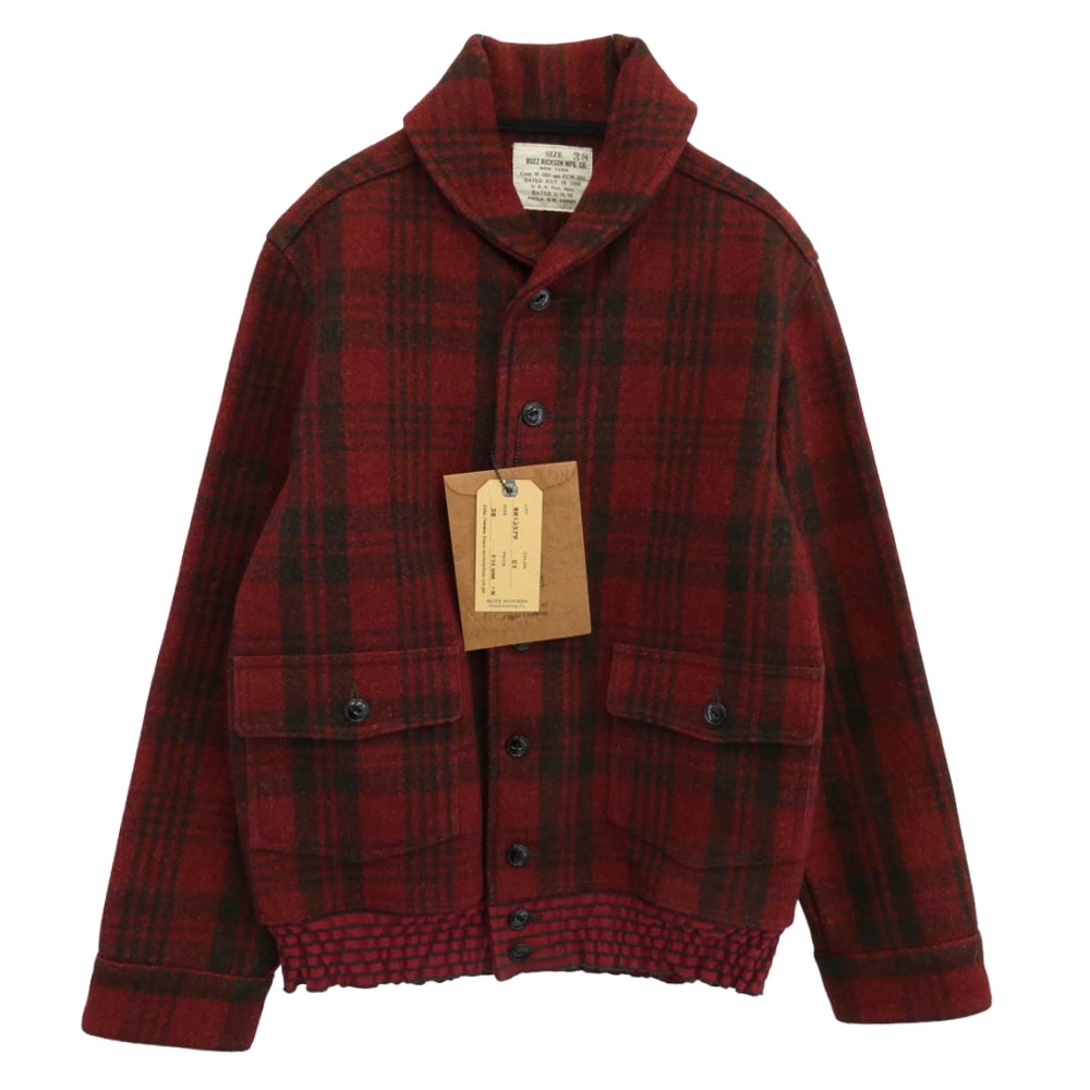 Buzz Rickson's バズリクソンズ ジャケット BR13579 JACKET WOOL チェック ウール ジャケット レッド系 ブラック系 01 38【極上美品】【中古】