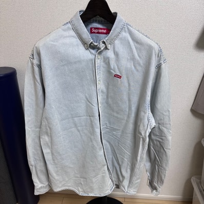 Supreme Small Box Shirt "Washed Blue" (24SS)
