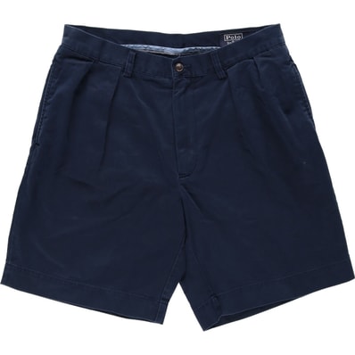 古着 ラルフローレン Ralph Lauren POLO by Ralph Lauren CLASSIC FIT PLEATED 9 ツータック チノショーツ ショートパンツ メンズw33相当/eaa633213