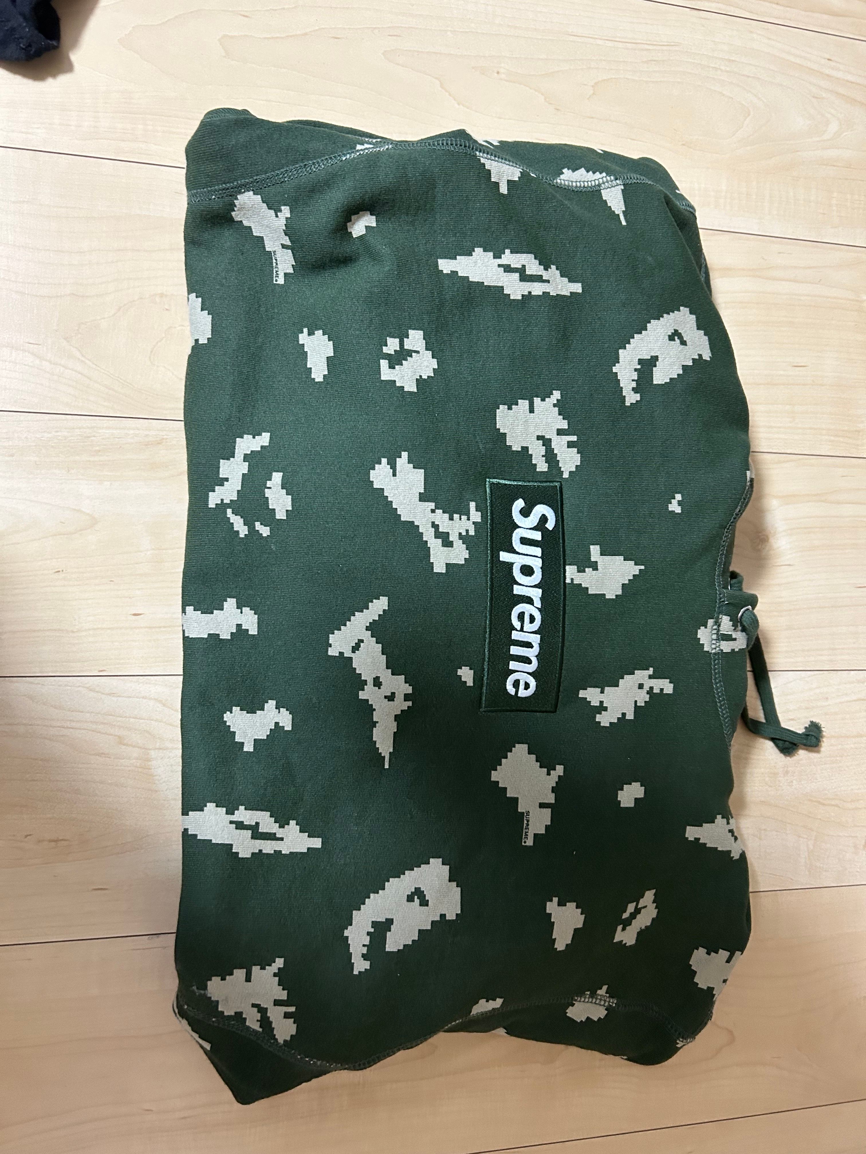 Supreme Box Logo Hooded Sweatshirt "Olive Russian Camo" (21FW)