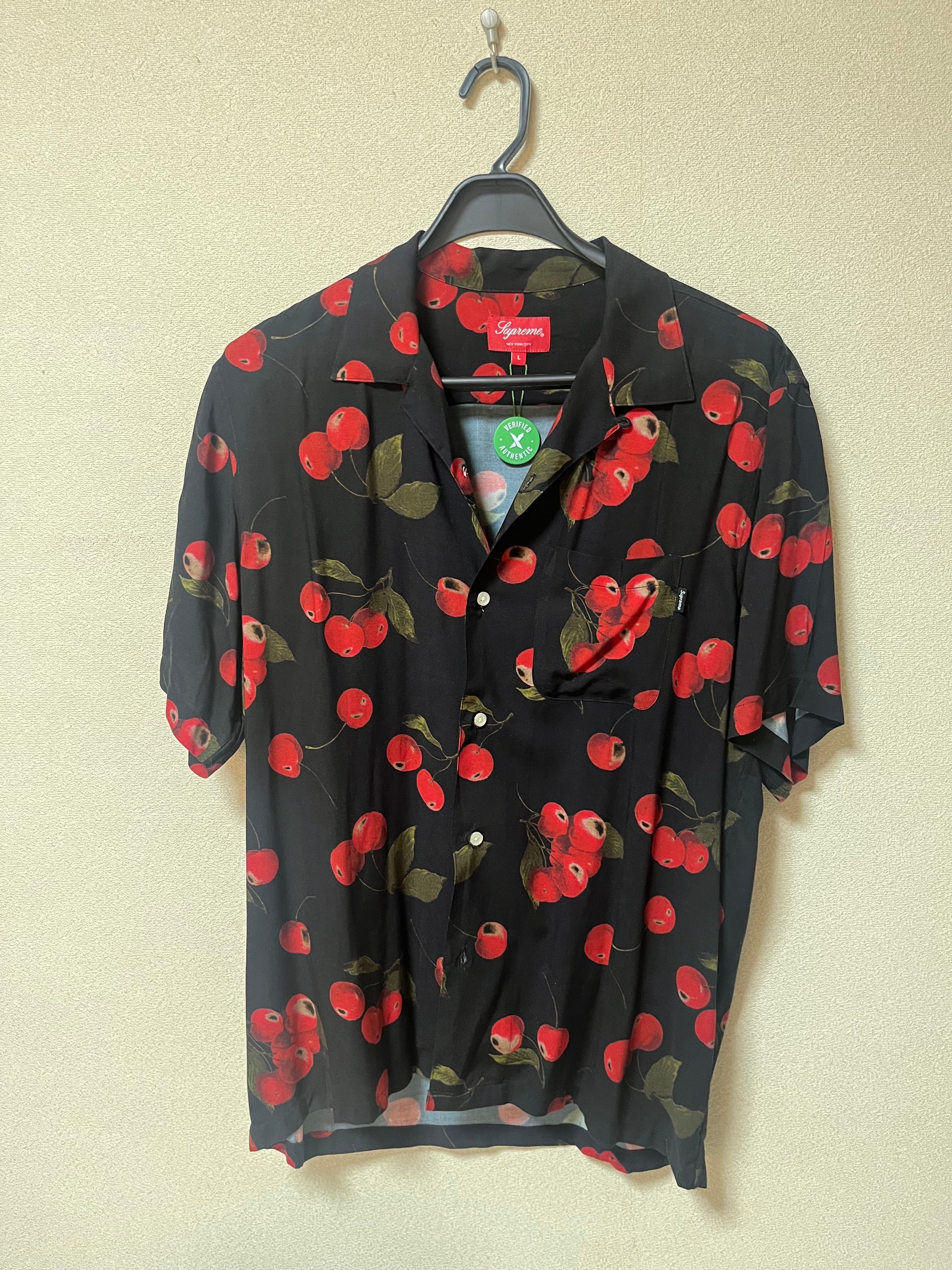 Supreme Cherry Rayon Shirt Lサイズ Supreme Cherry Rayon S/S Shirt Lサイズ シャツ - メルカリ