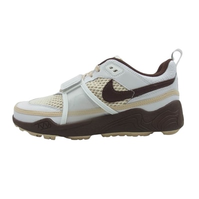 NIKE ナイキ スニーカー HQ3073-100 × TRAVIS SCOTT トラヴィススコット ZOOM FIELD JAXX ズーム フィールド ジャックス スニーカー ホワイト系 ブラウン系 27cm【新古品】【未使用】【中古】
