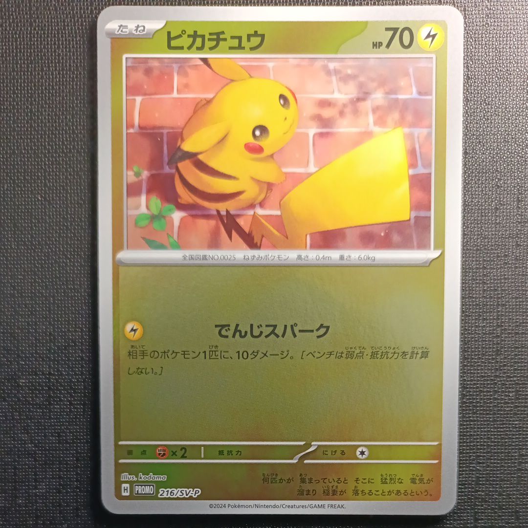 ピカチュウ P [SV-P 216](プロモカードパック「ポケカの夏がキタ!プロモカードGetキャンペーン!」)