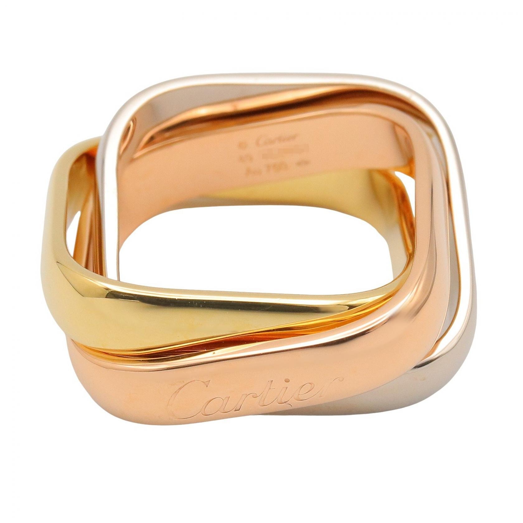 カルティエ CARTIER トリニティ クッション LM リング リング・指輪 ジュエリー K18(イエローゴールド) K18WG(ホワイトゴールド) K18PG(ピンクゴールド) レディース ゴールド系 / シルバー系 【中古】