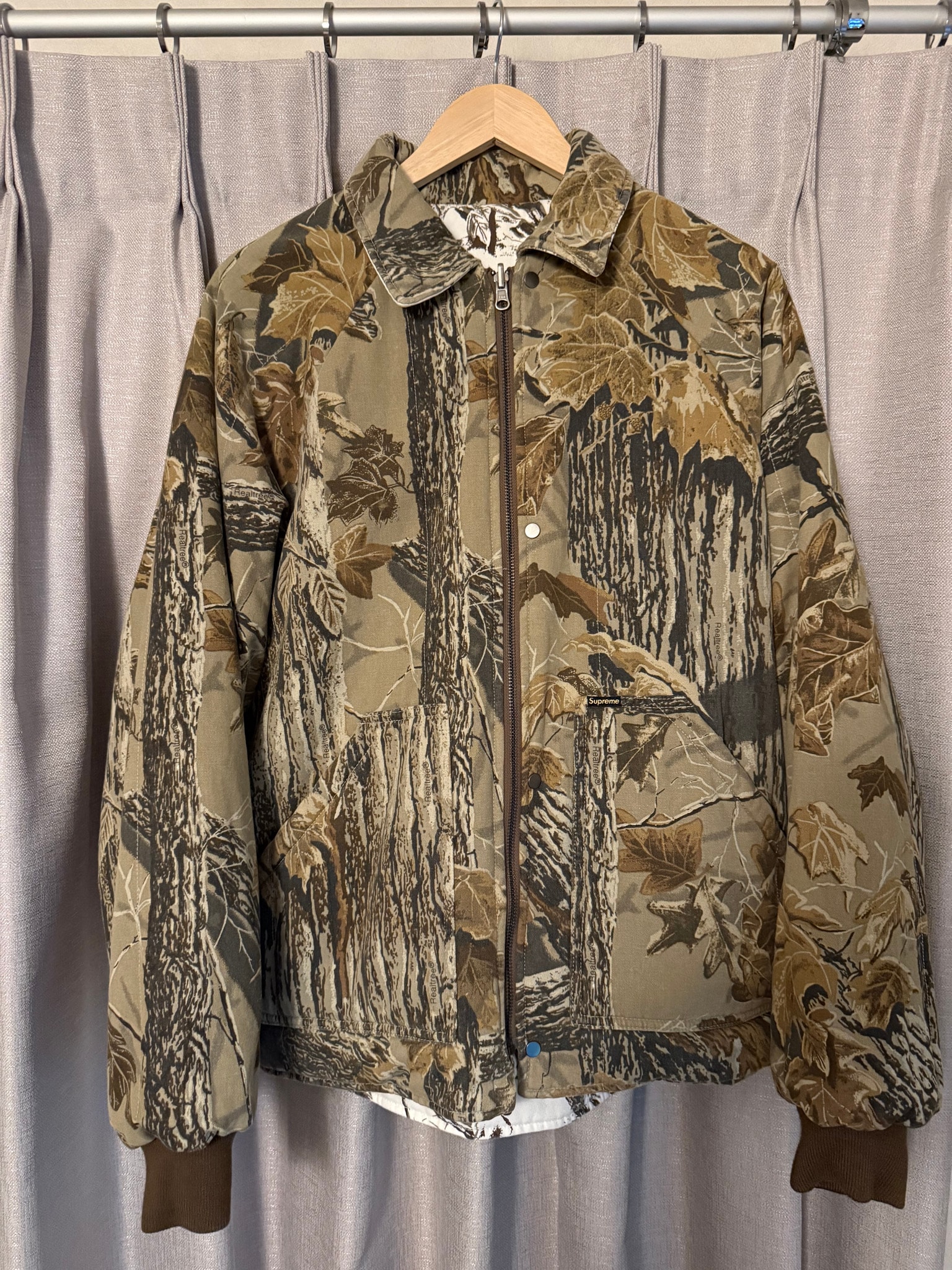 Supreme RealTree Reversible Quilted Work Jacket "Snow Camo"
