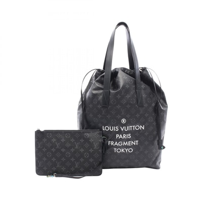 ルイ・ヴィトン LOUIS VUITTON LV × 藤原ヒロシ カバ ライト モノグラムエクリプス トートバッグ バッグ PVCコーティングキャンバス レザー レディース ブラック系 M43417 【中古】