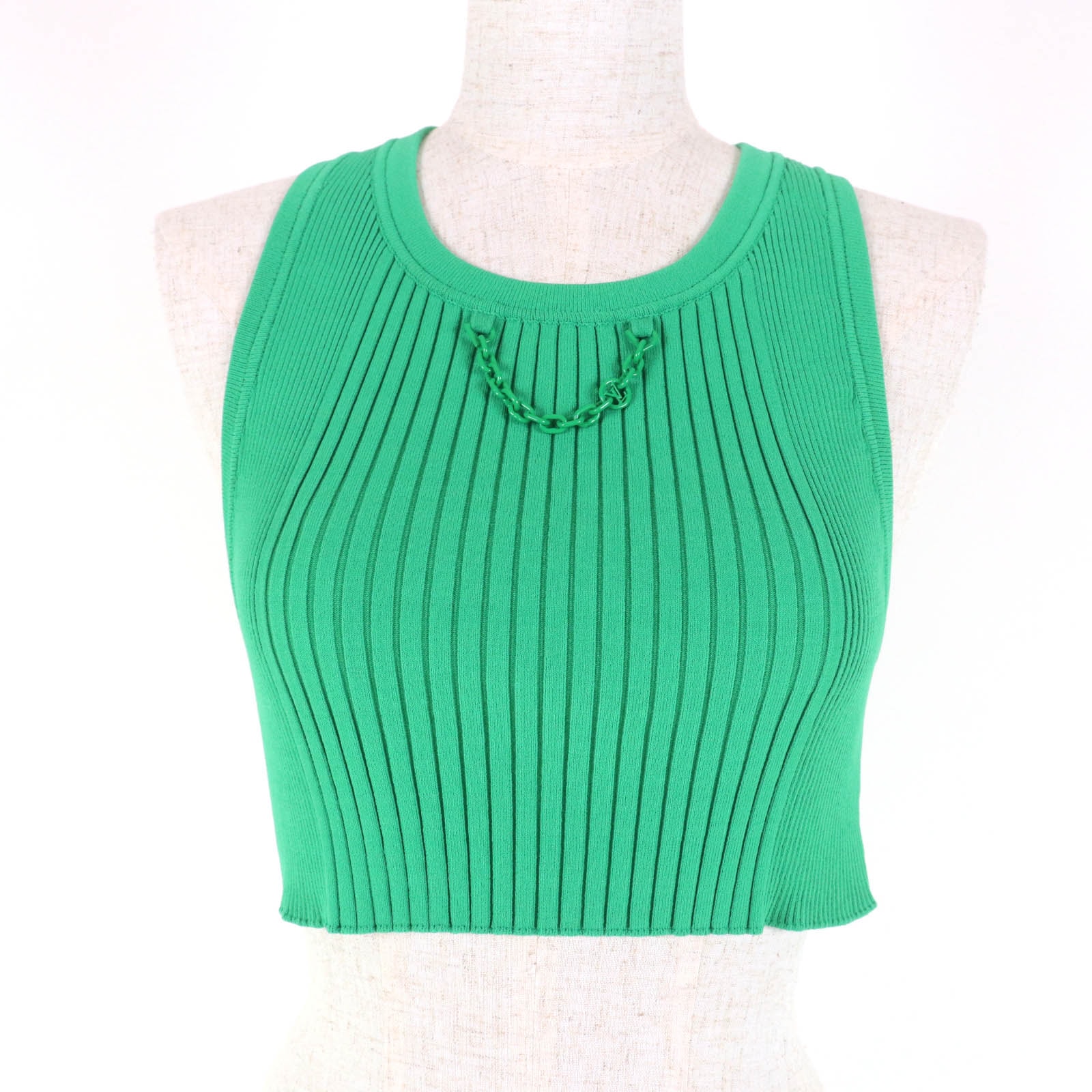 Louis Vuitton x Yayoi Kusama Ribbed Knit Crop Top "Vert"