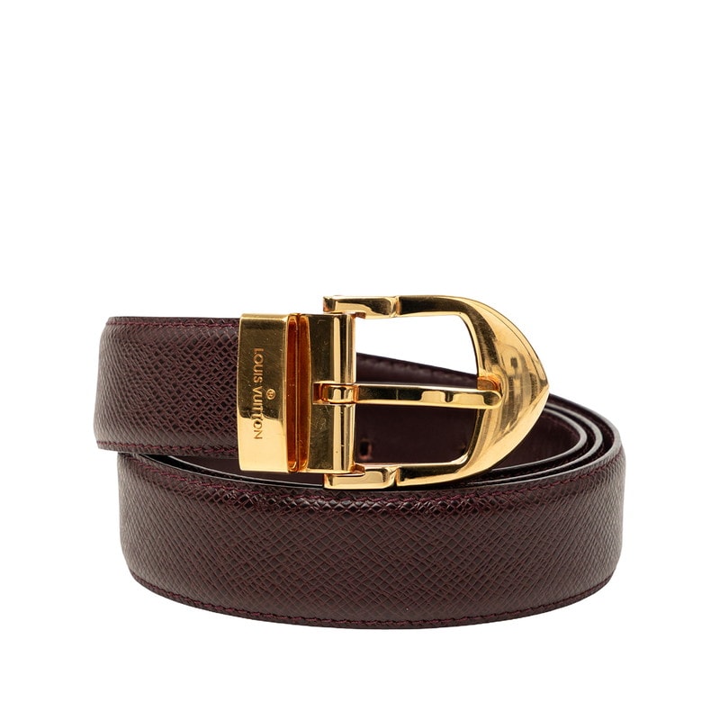 ルイ ヴィトン タイガ サンチュール ベルト サイズ:110/44 M6841 アカジュー レザー レディース LOUIS VUITTON 【中古】