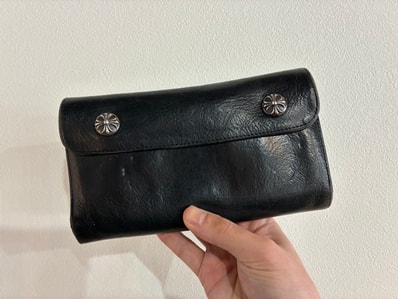 Chrome Hearts Wave Wallet Leather "Black"