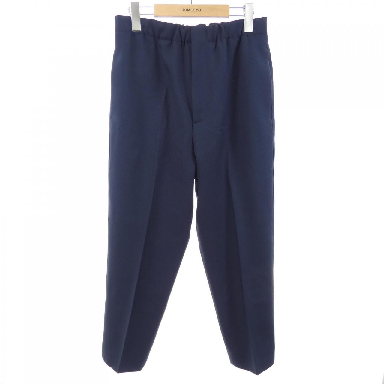 JIL SANDER ネイビー ワイドレッグスラックス ジルサンダー ウィメンズ ワイドレッグ エラスティケーテッド パンツ