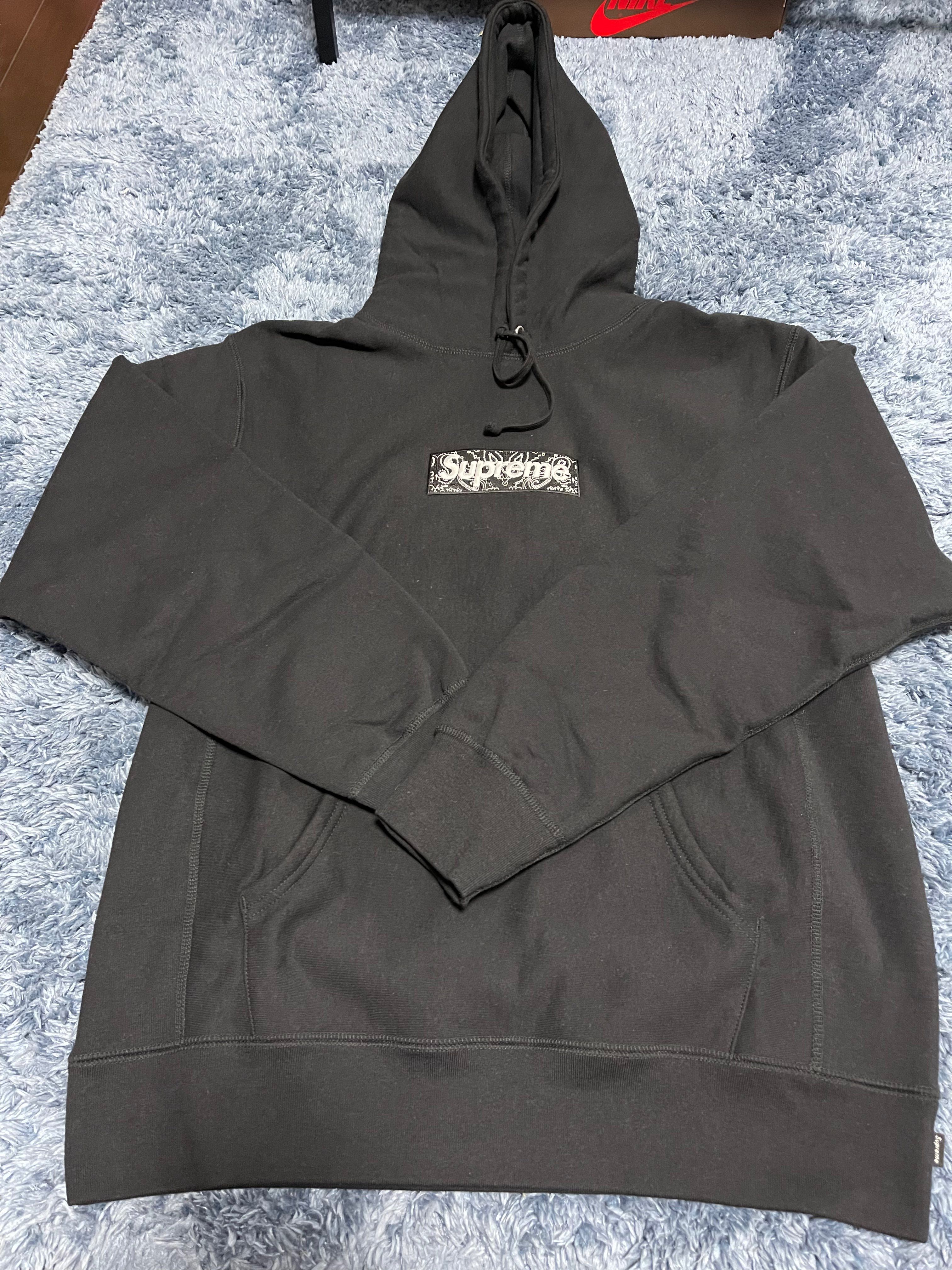 Supreme Bandana Box Logo Hooded Sweatshirt "Black"