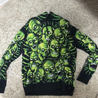 Supreme Skull Pile Hooded Sweartshirt "Black"