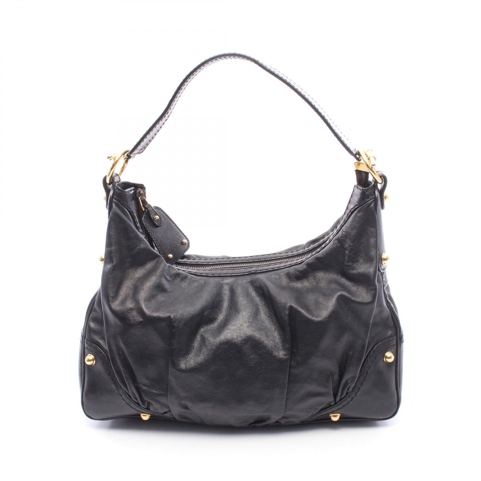 グッチ GUCCI ショルダーバッグ バッグ レザー レディース ブラック系 211966 【中古】
