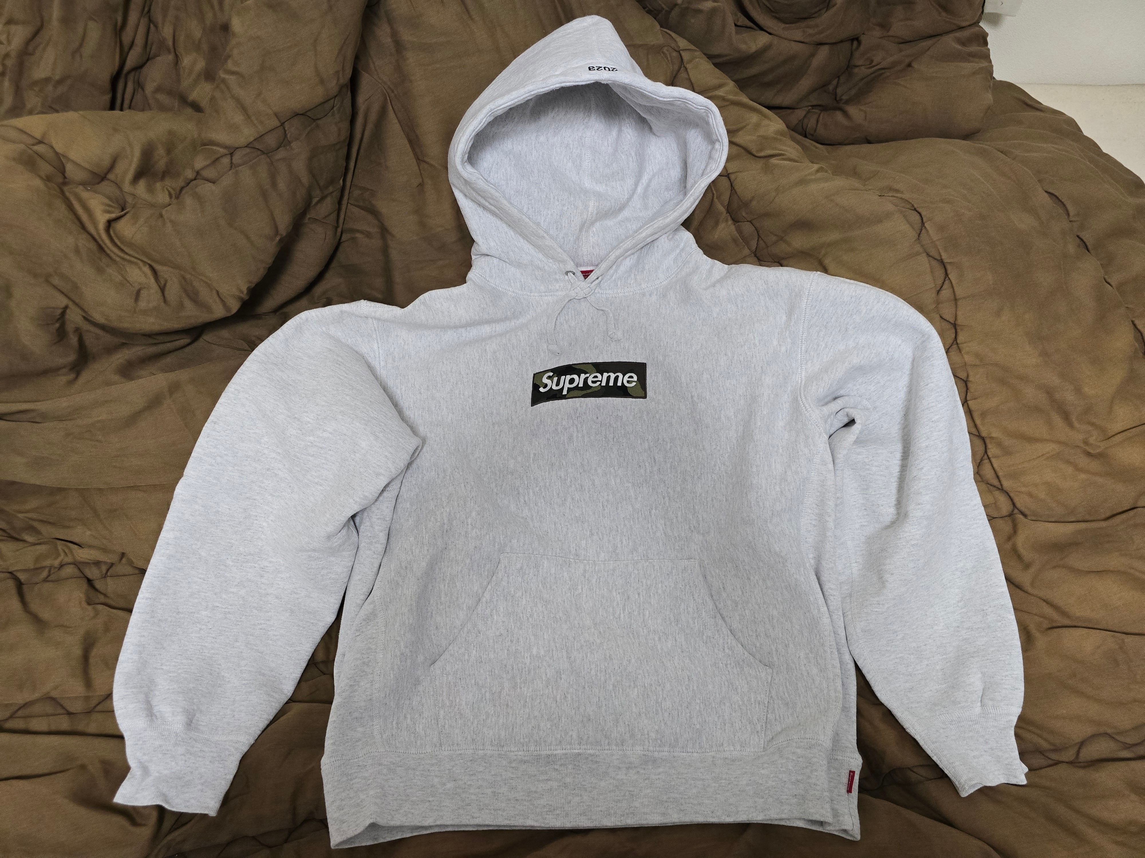 Supreme Box Logo Hooded Sweatshirt "Ash Grey" (23FW)