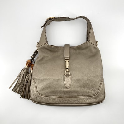 GUCCI(グッチ) ニュージャッキー ピストンクラスプ 2way ワンショルダー ショルダーバッグ ベージュ