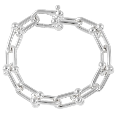 TIFFANY&Co. ティファニー ハードウェア ラージ リンク ブレスレット スターリングシルバー シルバー【中古】