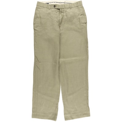 古着 ブルックスブラザーズ Brooks Brothers 1818 Madison リネンパンツ スラックス メンズw32相当/eaa541335