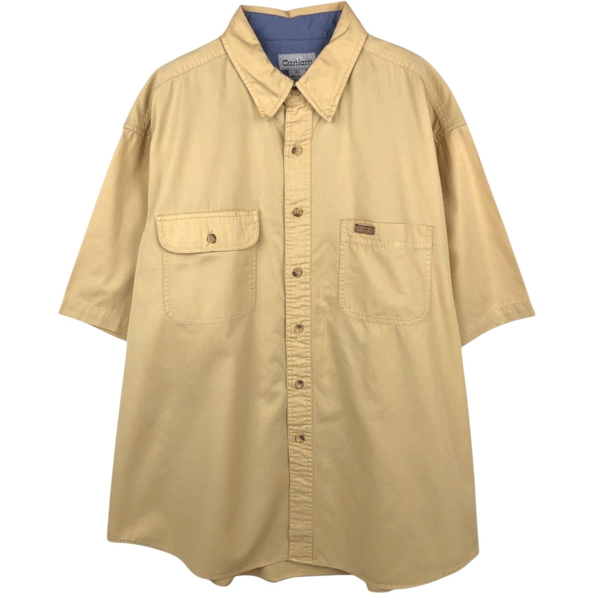 古着 カーハート Carhartt 隠しボタンダウン 半袖 ワークシャツ メンズXL相当/eaa663594