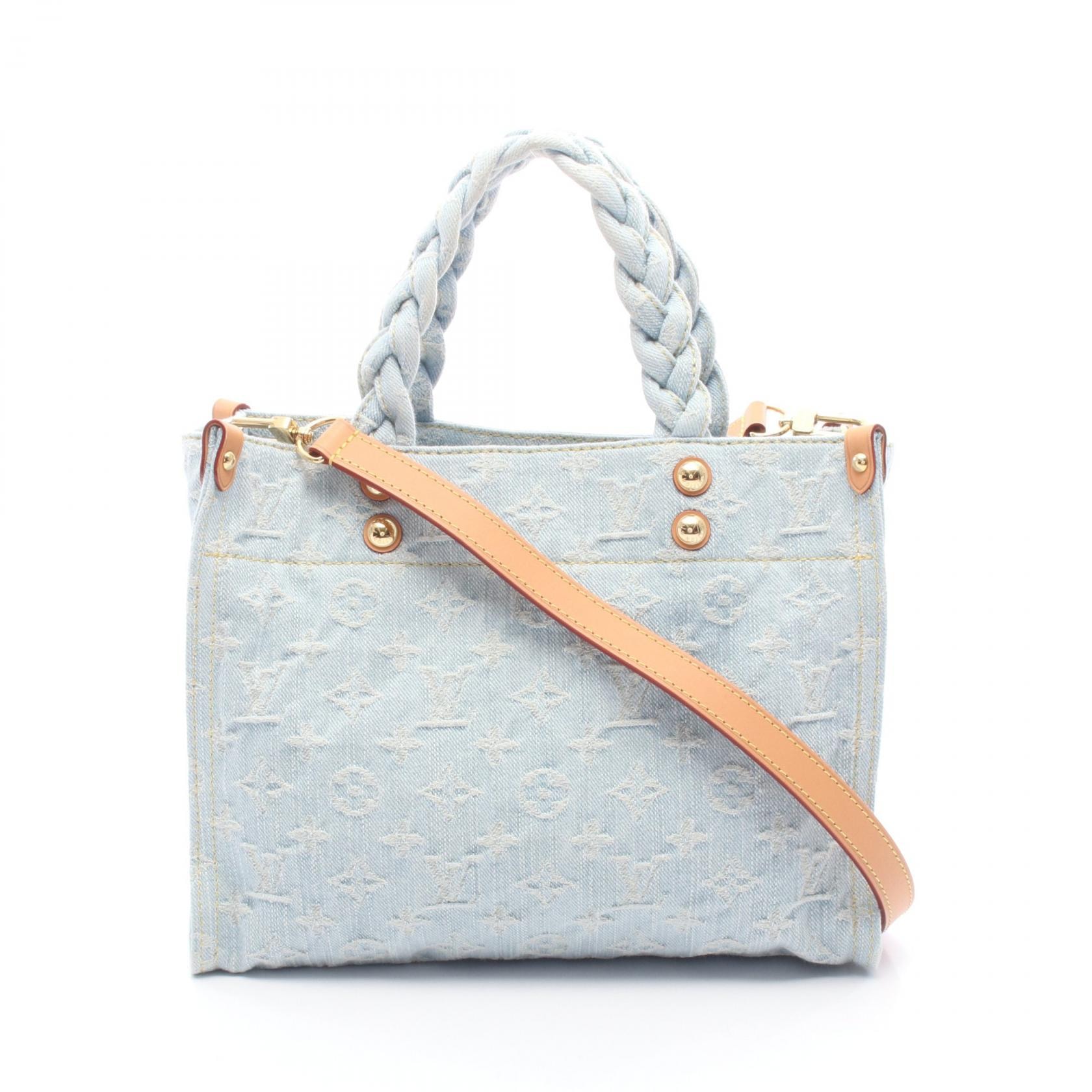 ルイ・ヴィトン LOUIS VUITTON レットゴー 2WAY ハンドバッグ バッグ デニム レザー モノグラム・デニム レディース ブルー系 M24897 【中古】