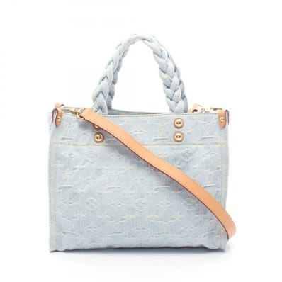 ルイ・ヴィトン LOUIS VUITTON レットゴー 2WAY ハンドバッグ バッグ デニム レザー モノグラム・デニム レディース ブルー系 M24897 【中古】