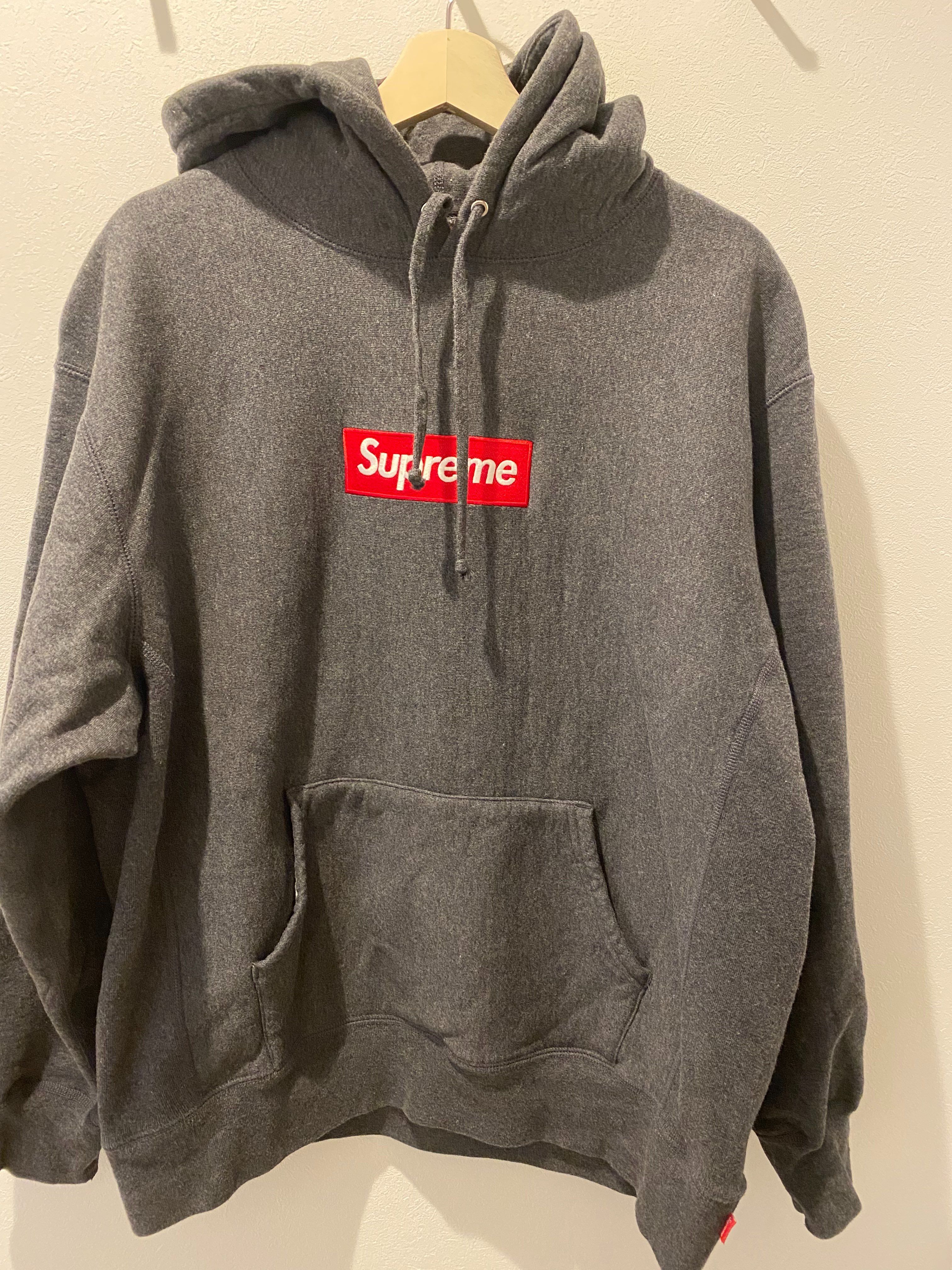 Supreme Box Logo Hooded Sweatshirt "Charcoal" (21FW)
