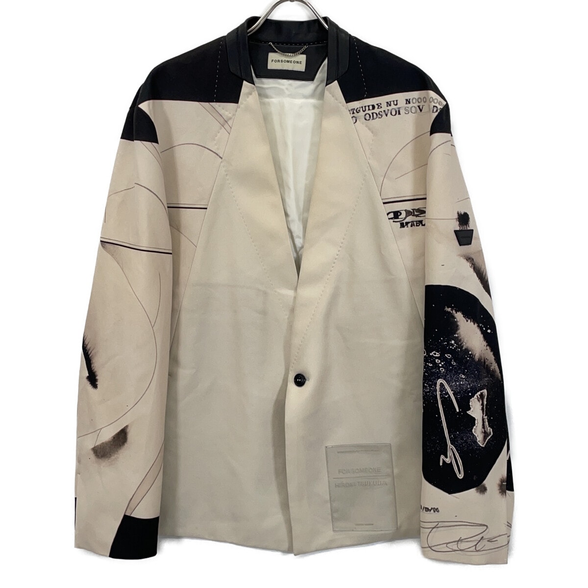 フォーサムワン ベージュ/ブラック 78000448 ヒロキツクダ ティンズ ジャケット 50