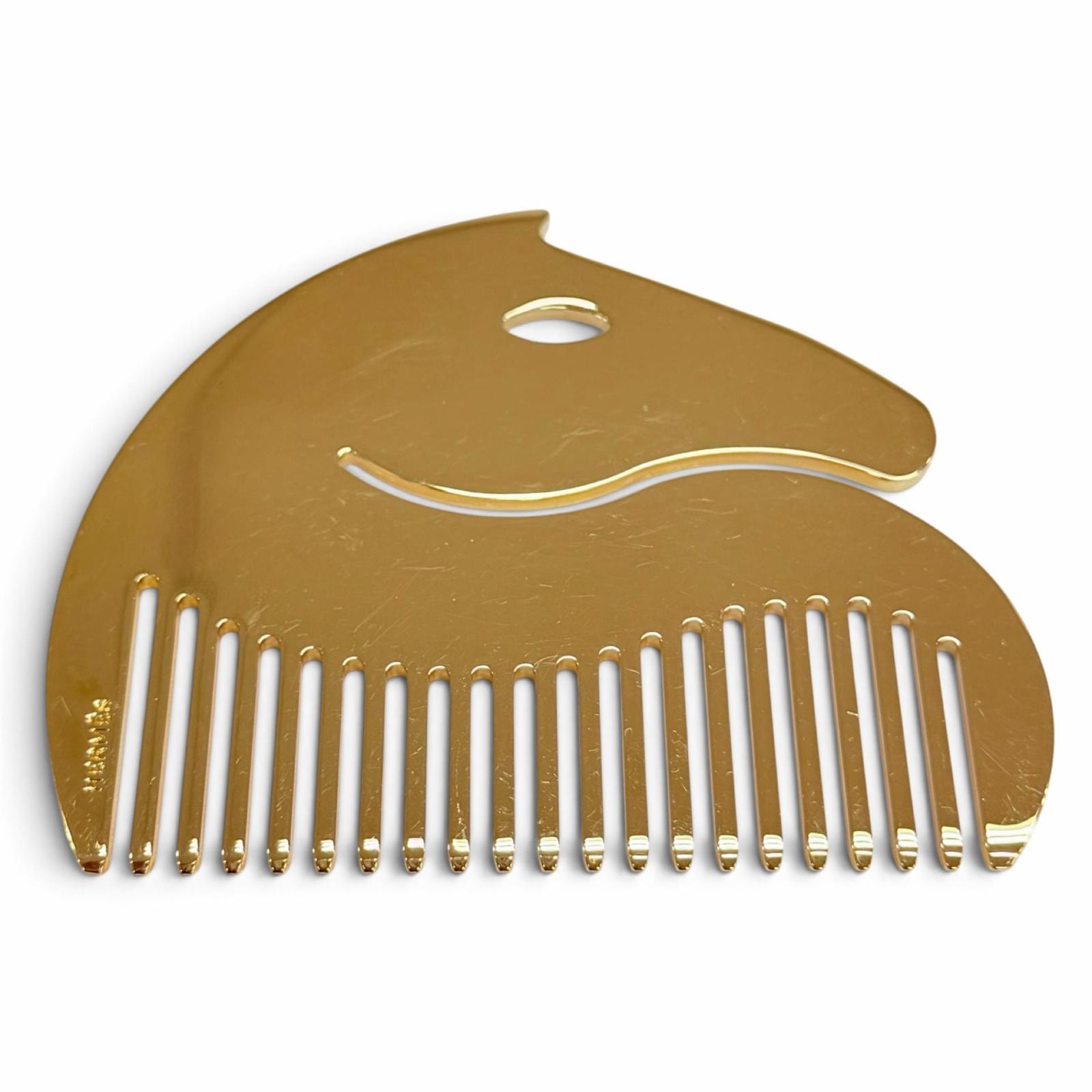 良品 エルメス ヘアコーム ヘアアクセサリー ゴールド レディース