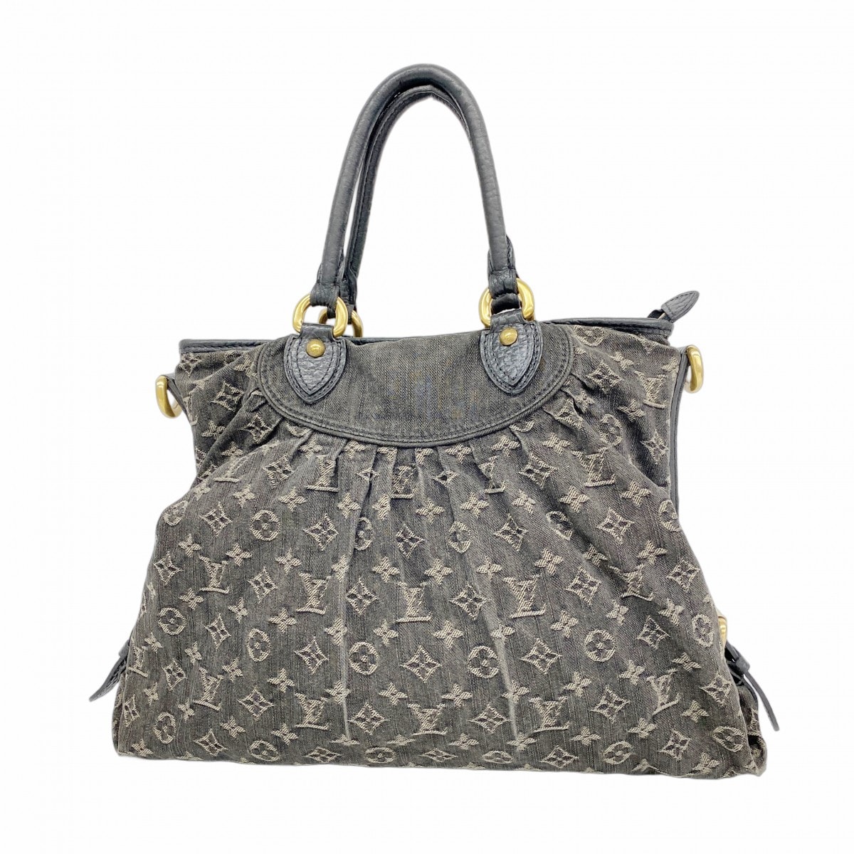 【6dd4713-k】ルイヴィトン ハンドバッグ モノグラム・デニム ネオカヴィGM M95352 ブラウン【中古】レディース
