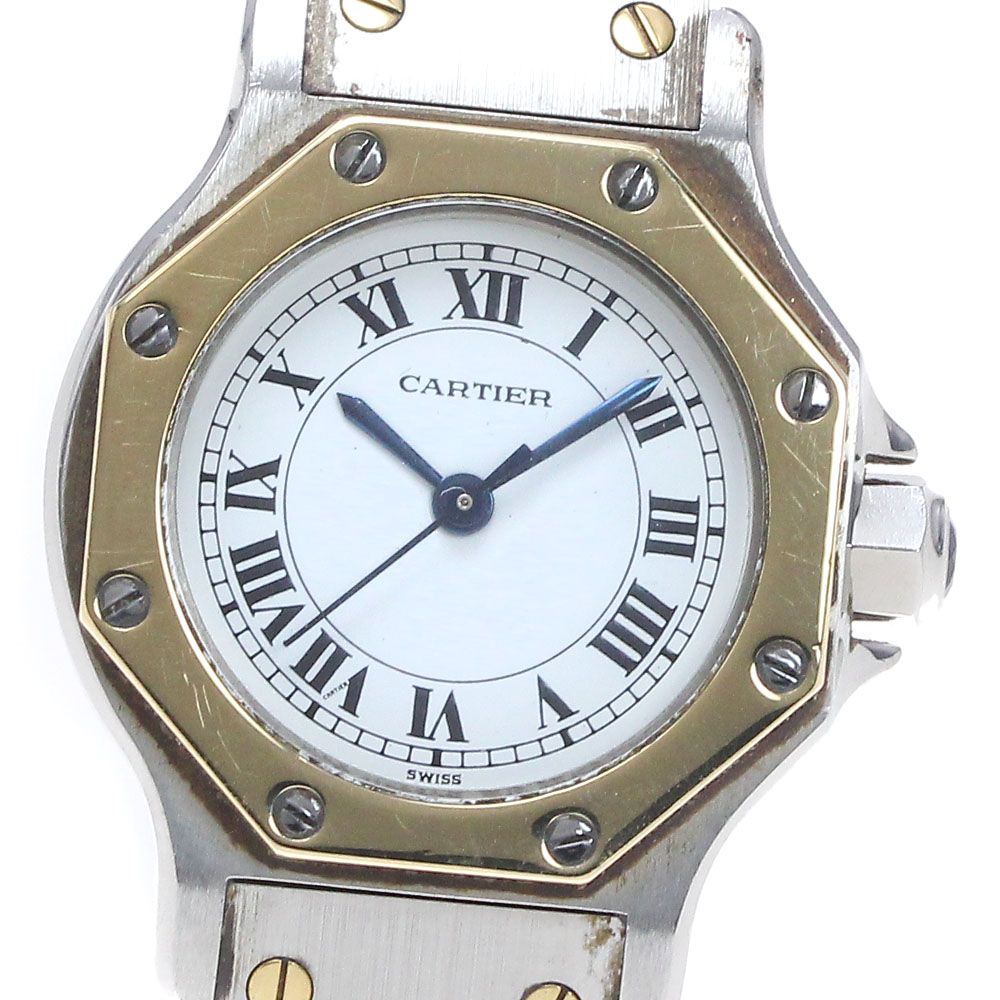 カルティエ サントスオクタゴンSM   自動巻き レディース 【中古】