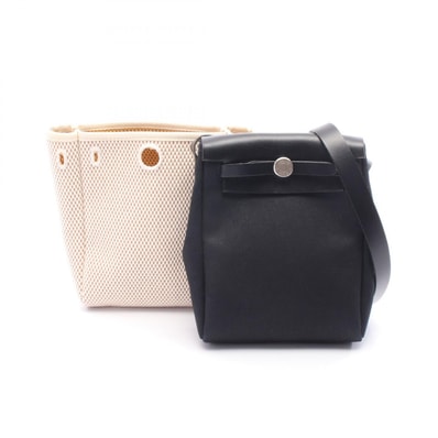 エルメス HERMES エールバッグTPM ショルダーバッグ バッグ レザー トワルオフィシエ トワルオフィシエ □H刻印(2004年製造) レディース ブラック系 【中古】