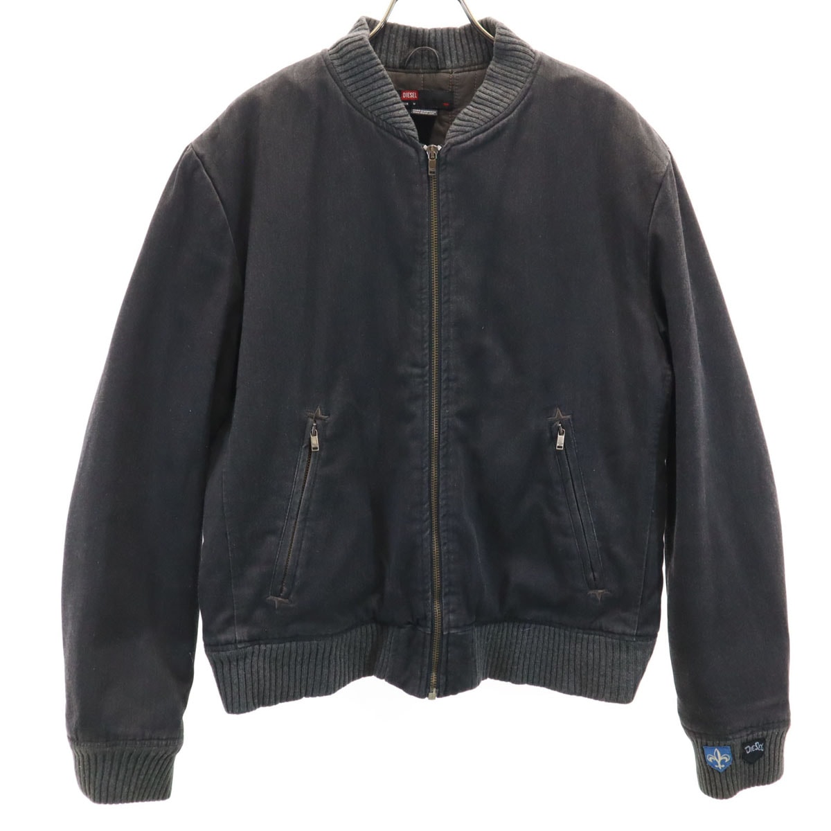 DIESEL ディーゼル 中綿ジャケット M チャコールグレー