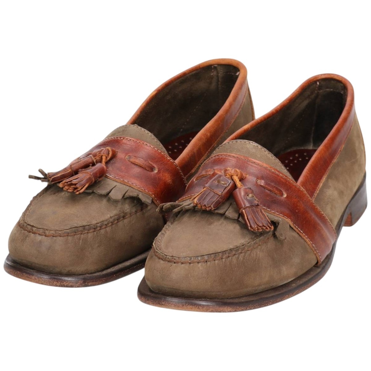 古着 チャーチ CHURCH'S スエード キルト タッセルローファー メンズ28.0cm相当/sva001038