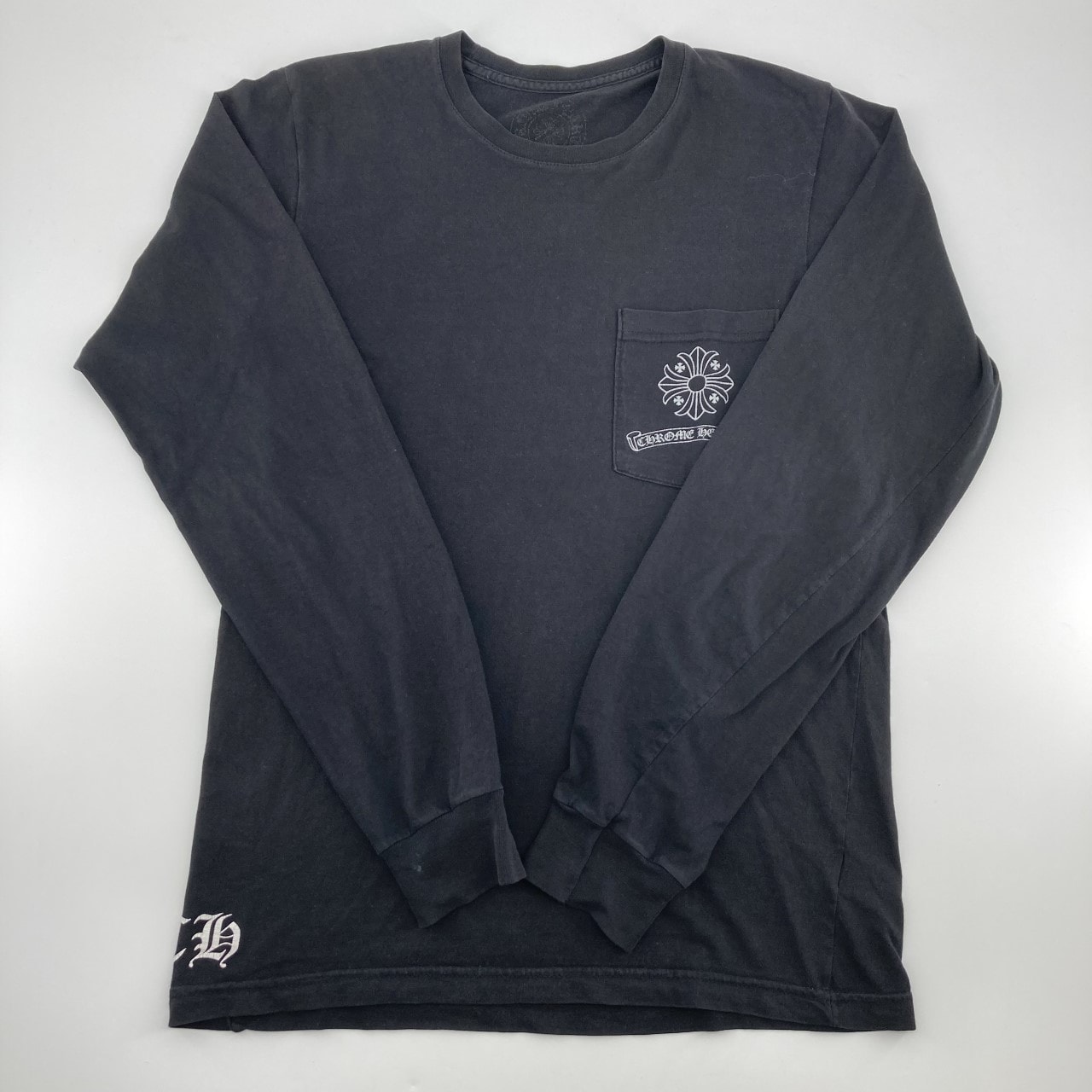 CHROME HEARTS(クロムハーツ) CHプラスプリント 長袖カットソー 長袖Tシャツ ブラック