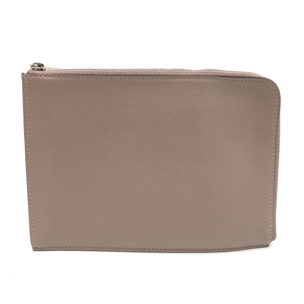 ルイヴィトン LOUIS VUITTON ポシェットジュール PM R99760 L字ファスナー カバン ポーチ/フラット クラッチバッグ トリヨン トープ ベージュ