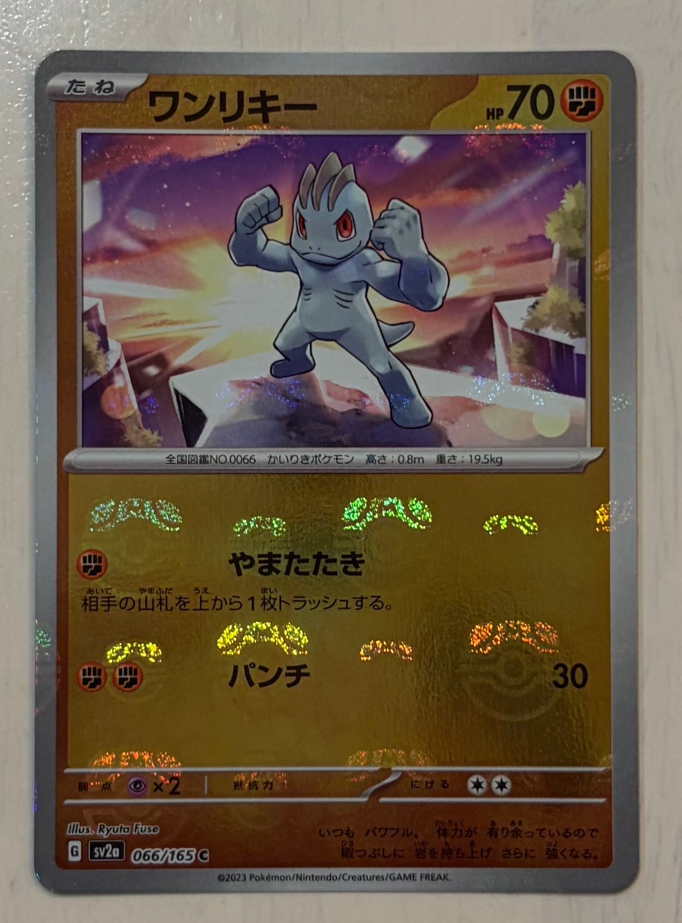 ワンリキー C: マスターボールミラー[SV2a 066/165](強化拡張パック「ポケモンカード151」)