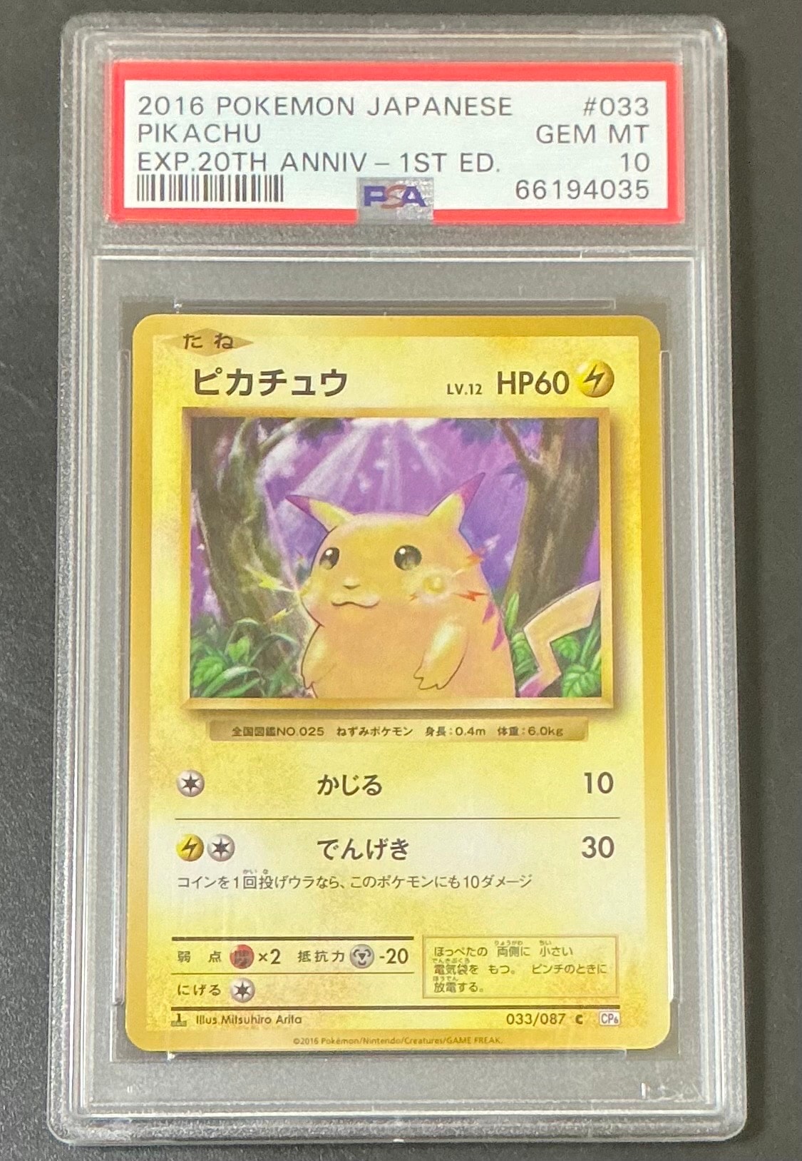 ピカチュウ C :1ED [CP6 033/087](コンセプトパック「ポケットモンスターカードゲーム 拡張パック 20th Anniversary」)