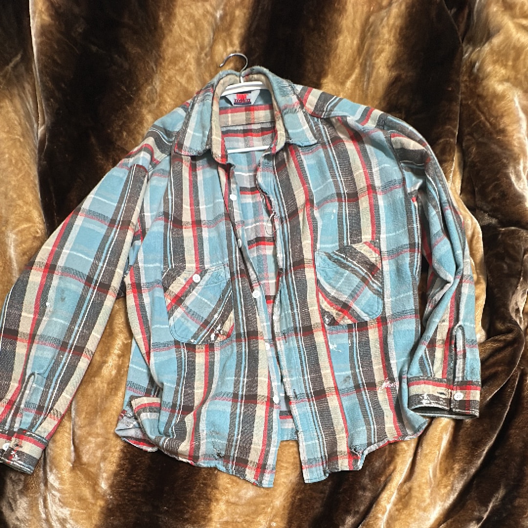 SAINT Mxxxxxx Flannel Shirt Check "Blue"