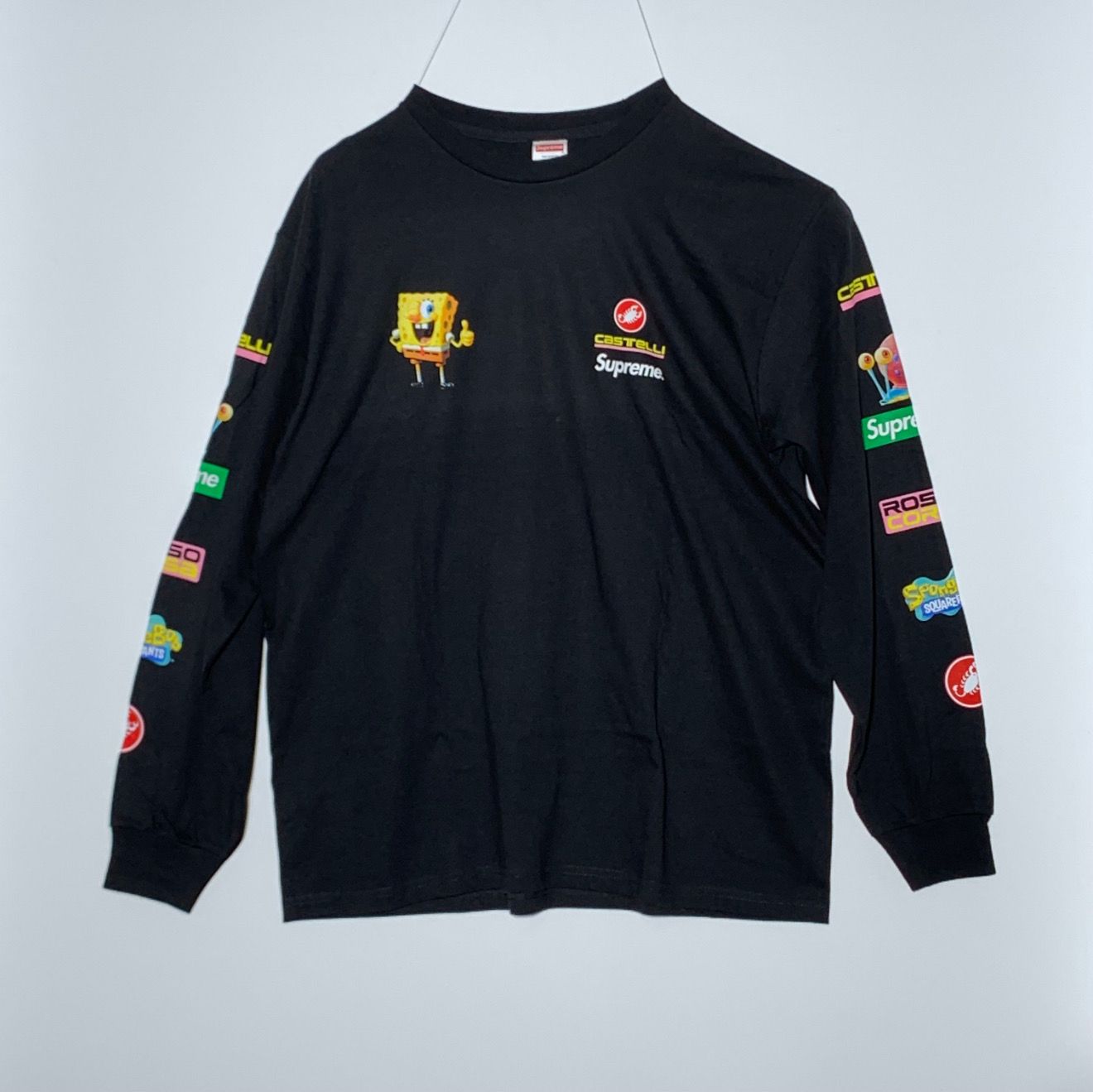 Supreme x SpongeBob Castelli Racing L/S Tee "Black"