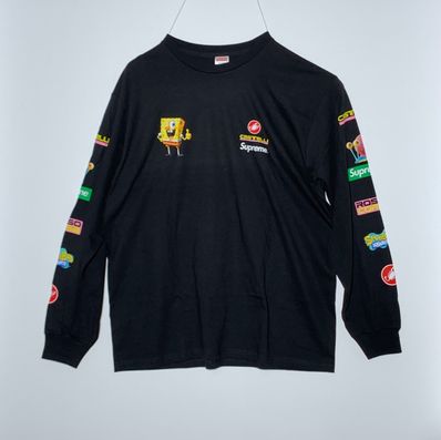 Supreme x SpongeBob Castelli Racing L/S Tee "Black"