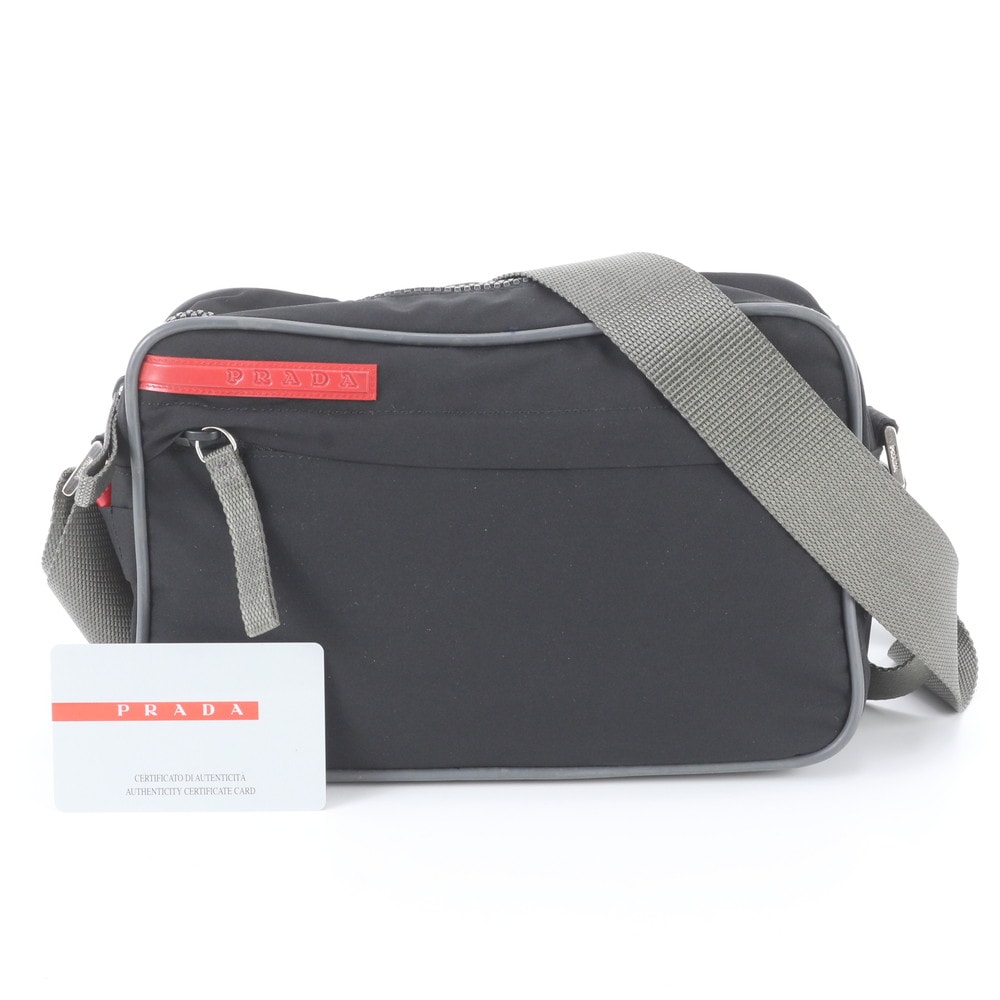 ■極美品 プラダ スポーツ レッドライン ナイロン 4V0454