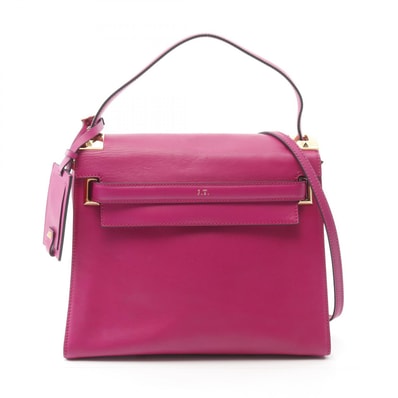 ヴァレンチノ Valentino ハンドバッグ バッグ レザー レディース ピンク系 【中古】