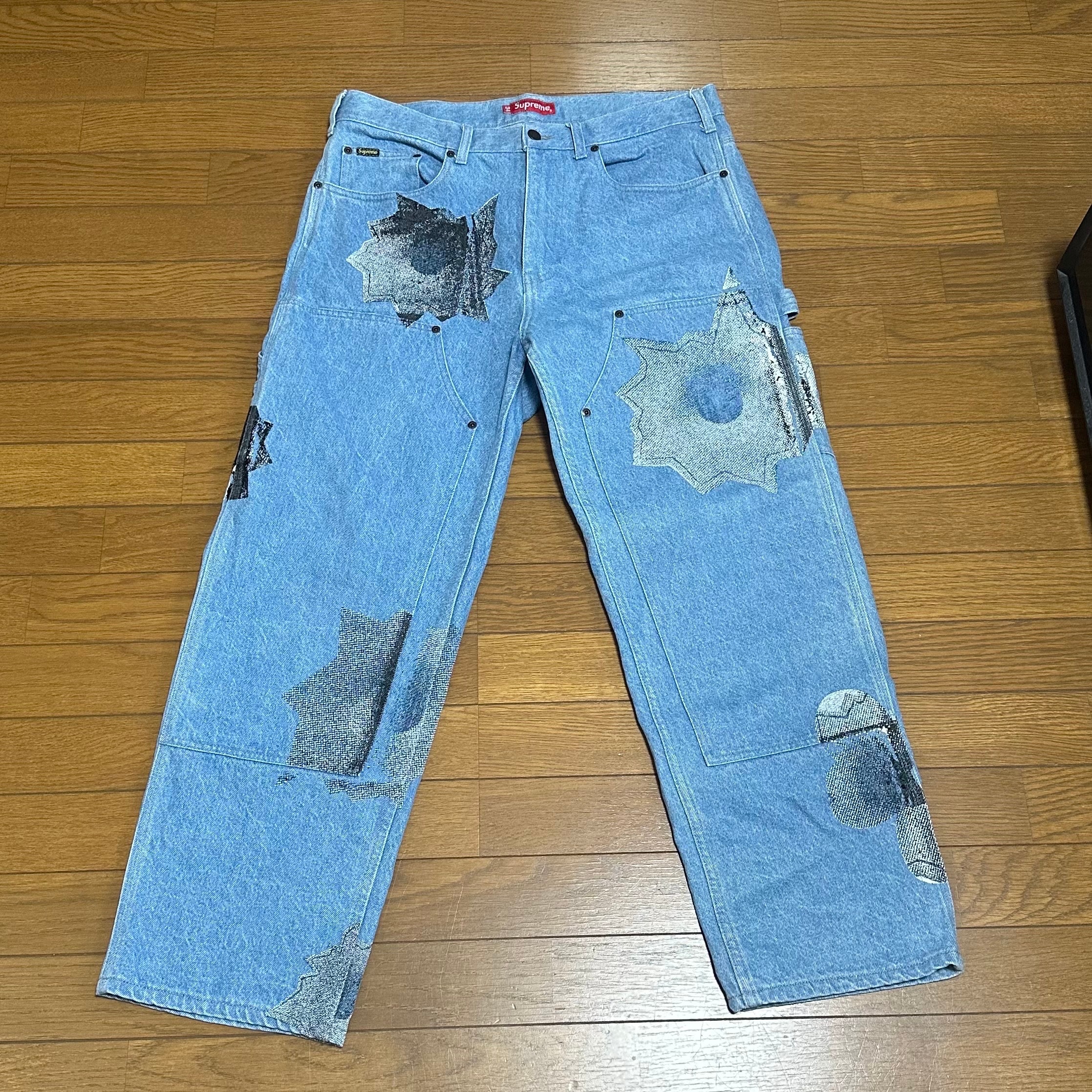 Supreme Nate Lowman Double Knee Painter Pant "Denim"