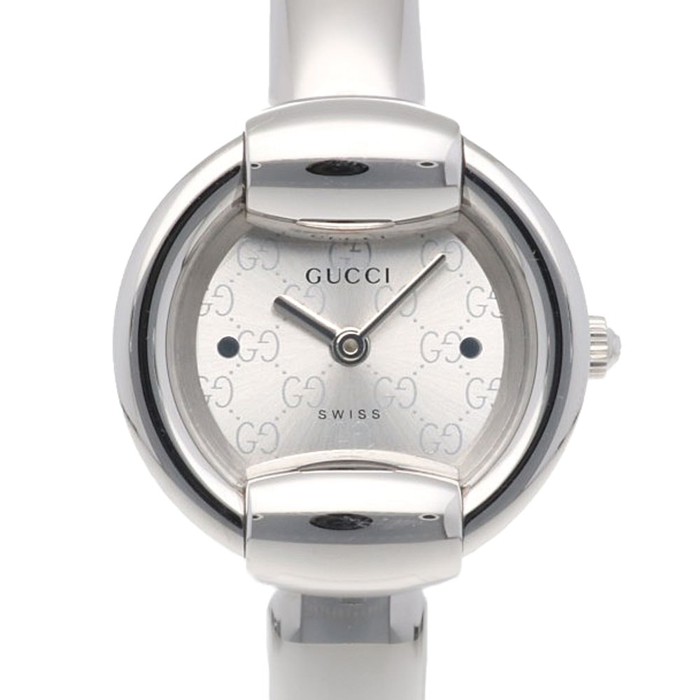 グッチ 腕時計 時計 ステンレススチール Y0014512(1400L) クオーツ レディース 1年保証 GUCCI  中古