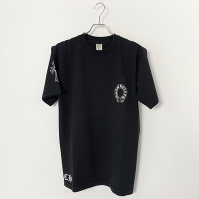 Chrome Hearts Back Scroll Label Horseshoe S/S T-Shirt "Black"