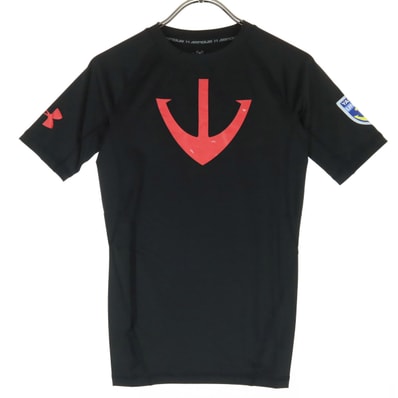 UNDER ARMOUR アンダーアーマー 宇宙戦艦ヤマト コラボ 半袖 Tシャツ SM ブラック 外袋付き
